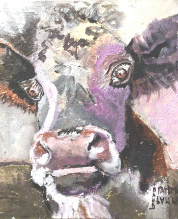 PAMMAP-artiste-peinture-huile-toile-vache-2