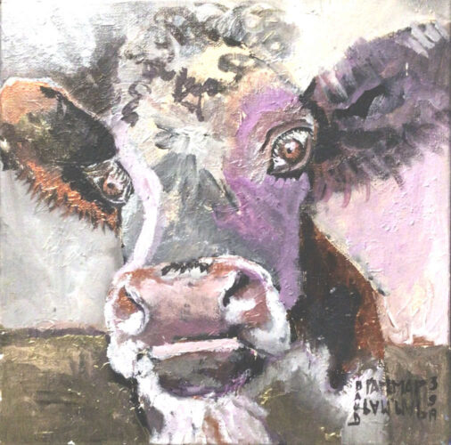PAMMAP-artiste-peinture-huile-toile-vache-2